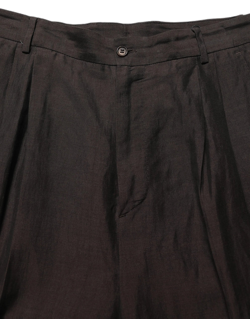 Dolce & Gabbana Brown Linen Straight Men Dress Trouser Pants - IT48 | M