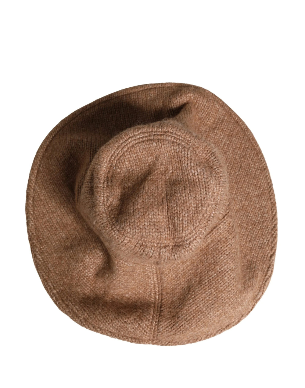 Dolce & Gabbana Brun Alpackaullare Damstickad Capello Hatt - 57 cm|S - Bucket Hats