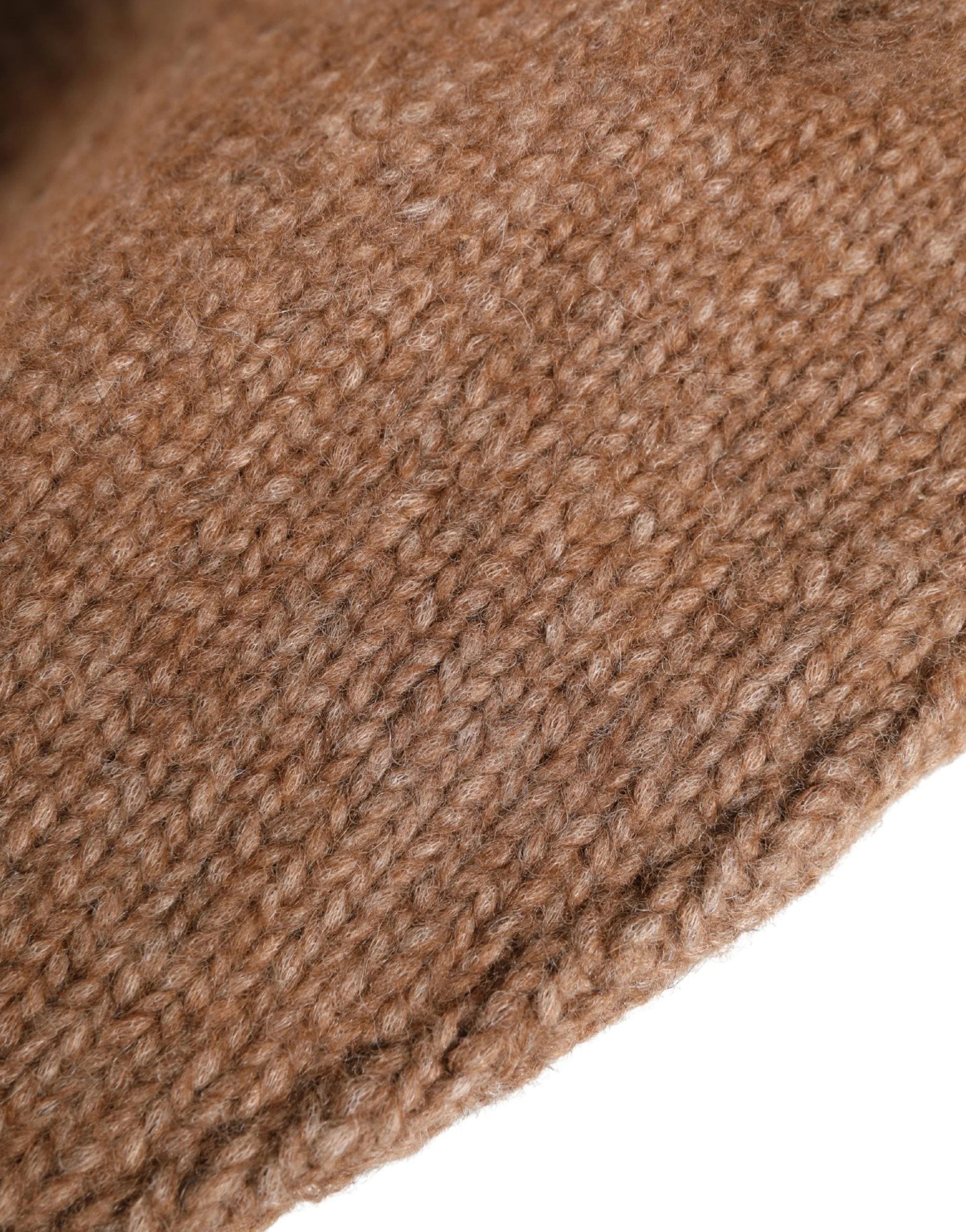 Dolce & Gabbana Brun Alpackaullare Damstickad Capello Hatt - 57 cm|S - Bucket Hats