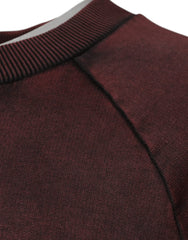 Dolce & Gabbana Brown Logo Cotton Crew Neck Pullover Sweater - IT48 | M - Sweaters