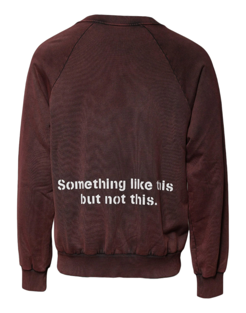 Dolce & Gabbana Brown Logo Cotton Crew Neck Pullover Sweater - IT48 | M - Sweaters