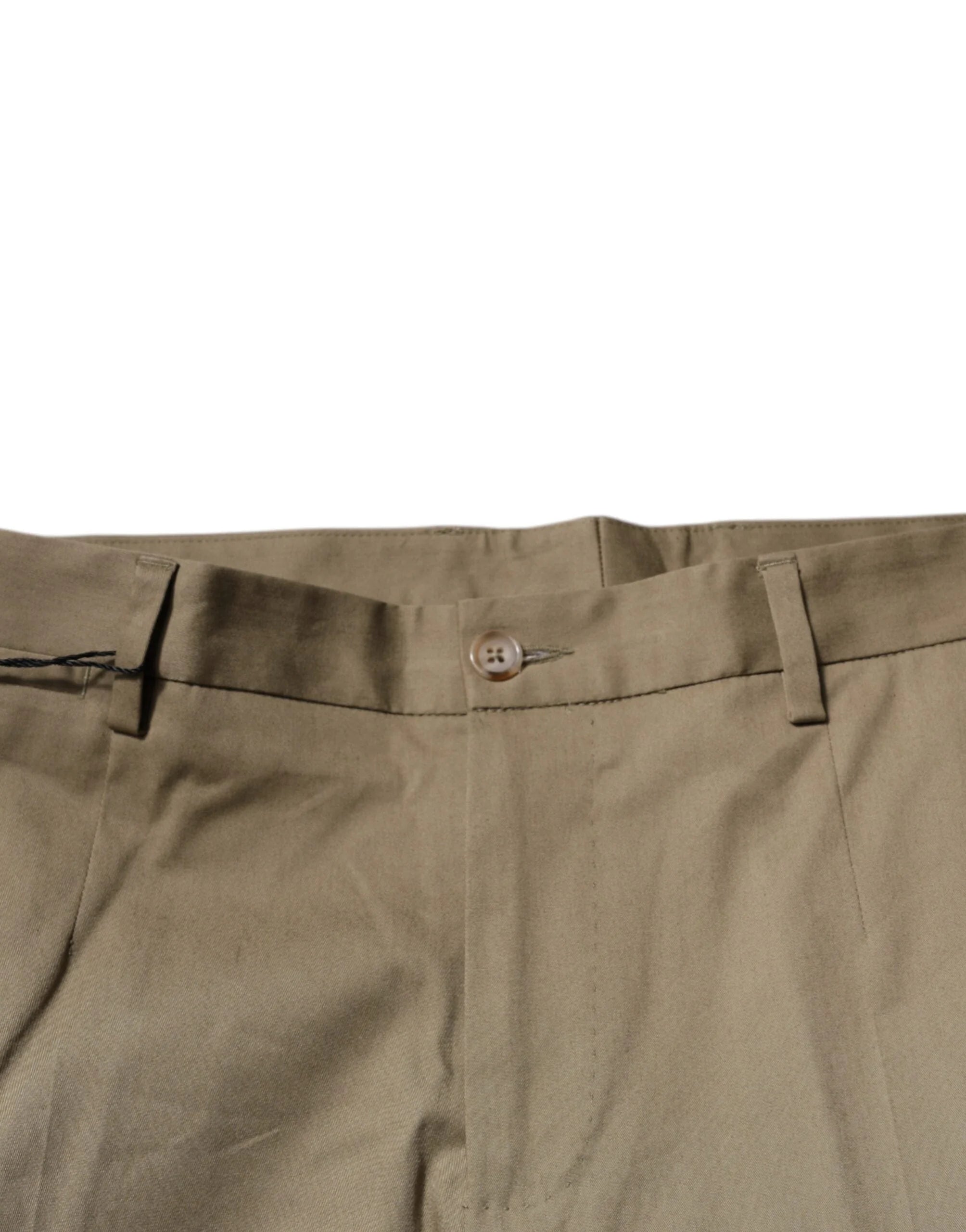 Dolce & Gabbana Brown Logo Men Casual Tapered Pants - IT46 | S - Trousers