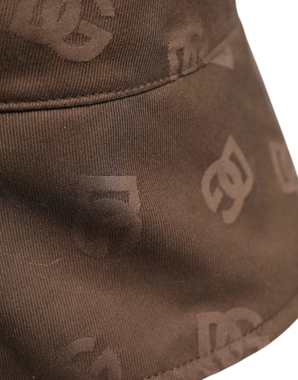 Dolce & Gabbana Brown Logo Monogram Cotton Bucket Cap - 58 cm|M - Bucket Hats