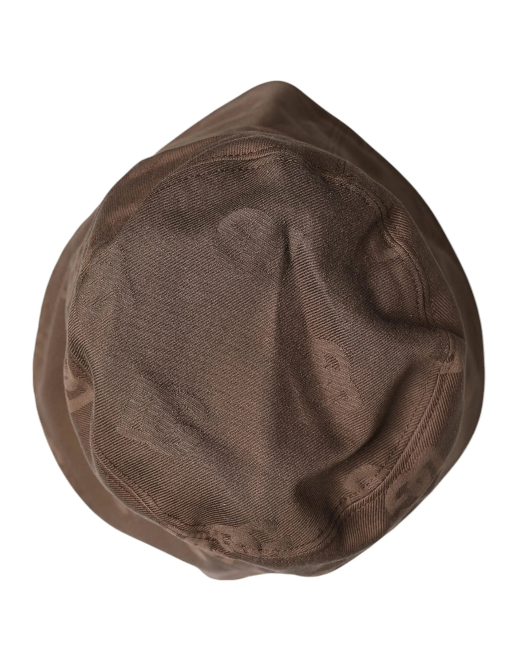 Dolce & Gabbana Brown Logo Monogram Cotton Bucket Cap - 58 cm|M - Bucket Hats