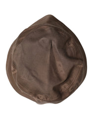 Dolce & Gabbana Brown Logo Monogram Cotton Bucket Cap - 58 cm|M - Bucket Hats
