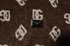 Dolce & Gabbana Brown Logo Monogram Cotton Crew Neck T-shirt - IT50 | L - Tank Tops