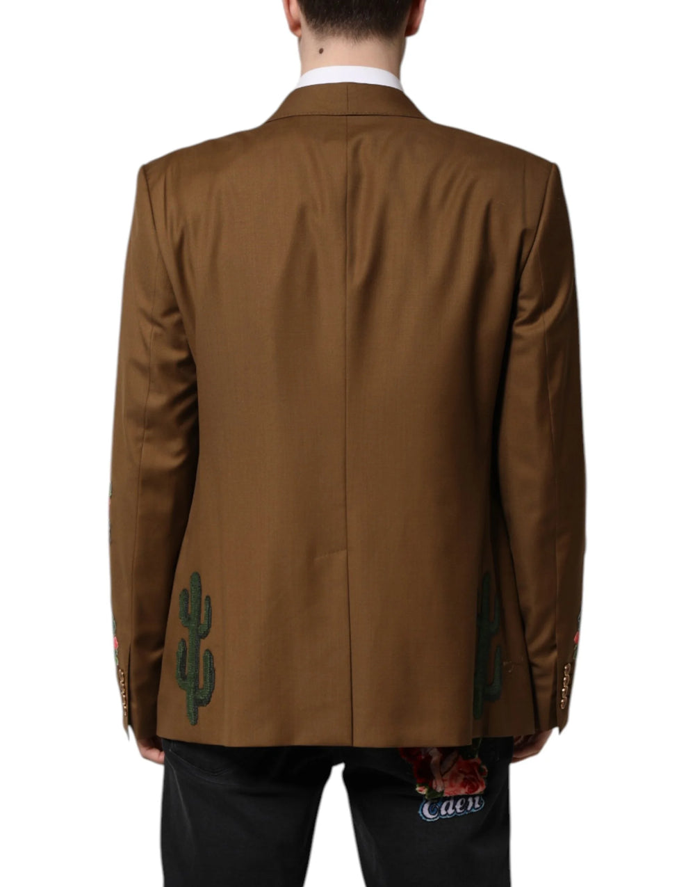 Dolce & Gabbana Brown MARTINI Single Breasted Coat Blazer - IT56 | XXL - Sport Jackets
