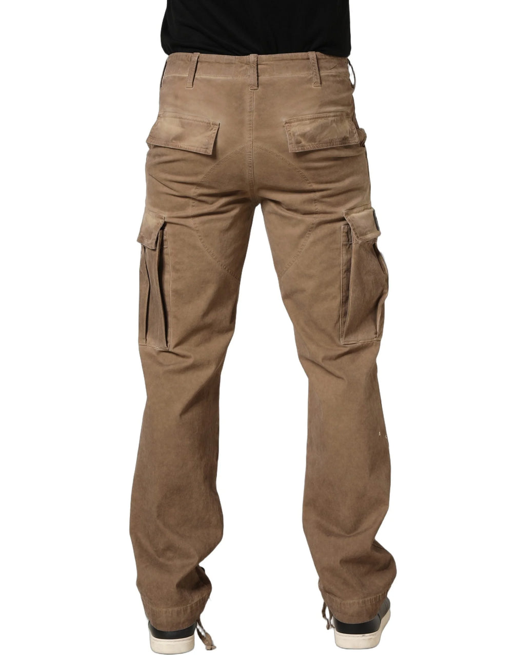 Dolce & Gabbana Brown Mid Waist Cargo Straight Trouser Pants - IT44 | XS