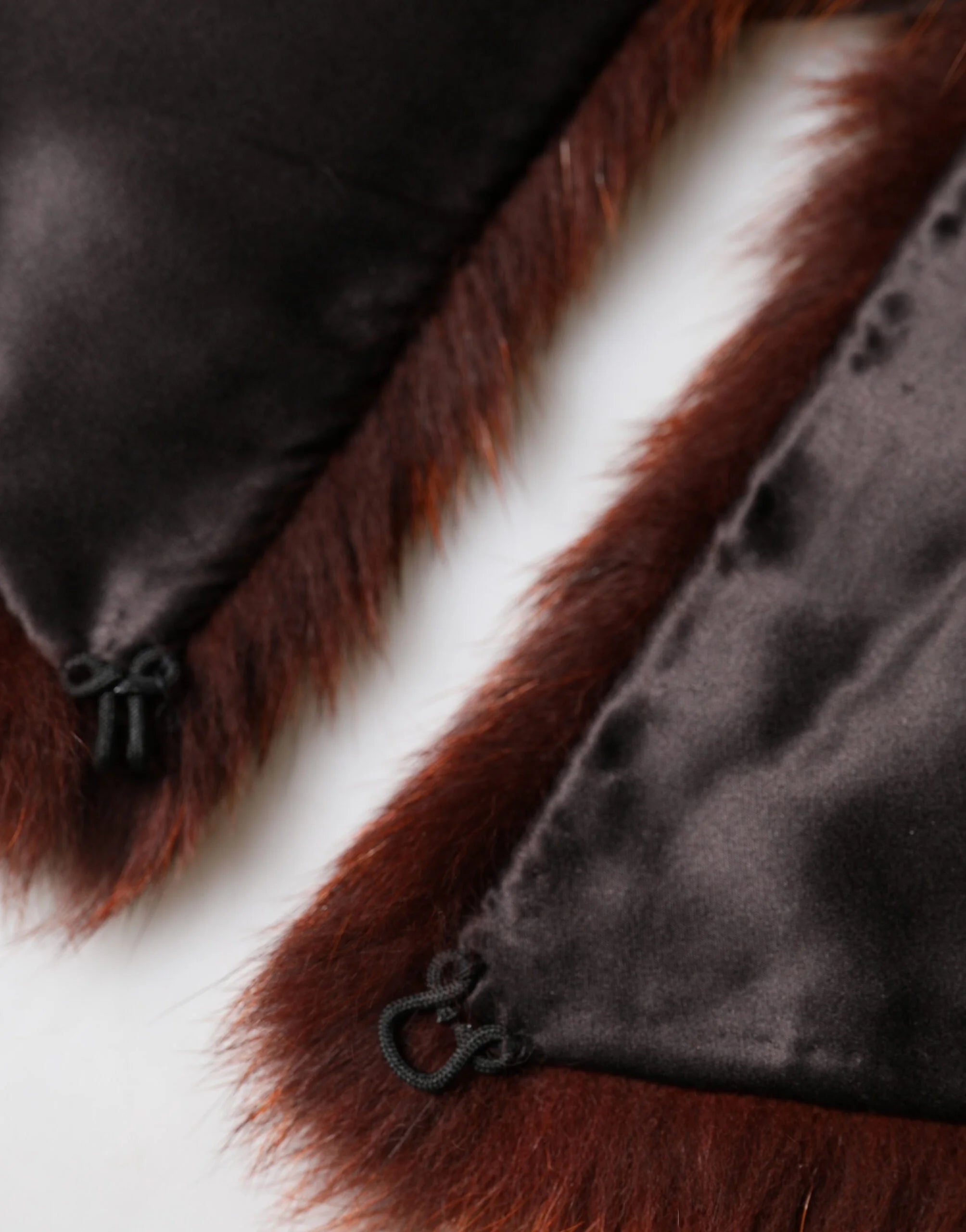 Dolce & Gabbana Brown Mink Fur Collar Women Neck Wrap 60cm x 14cm Scarf