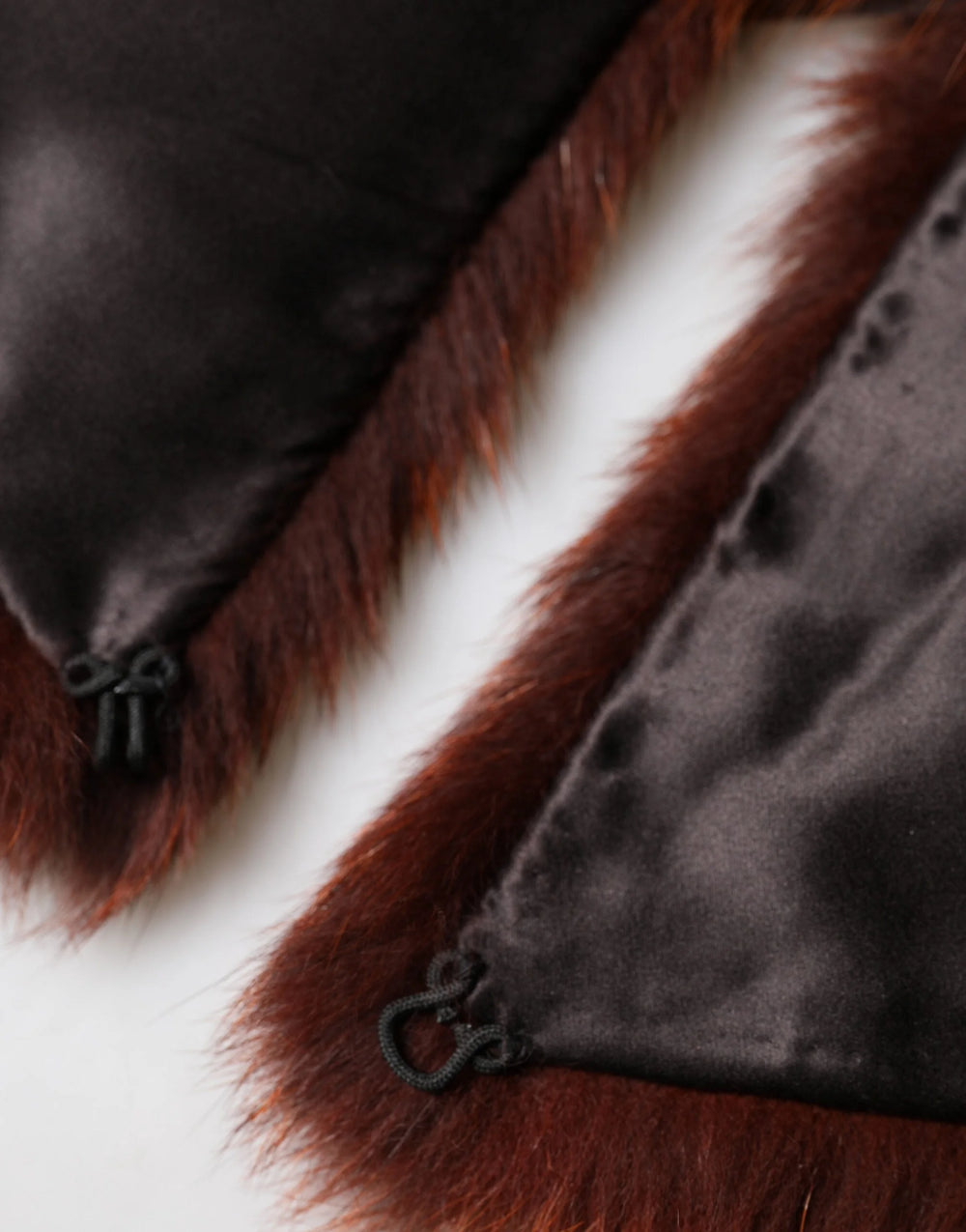 Dolce & Gabbana Brown Mink Fur Collar Women Neck Wrap 60cm x 14cm Scarf