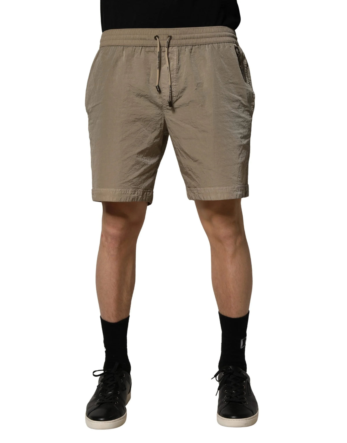 Dolce & Gabbana Short de bain en Nylon Marron - IT6| L