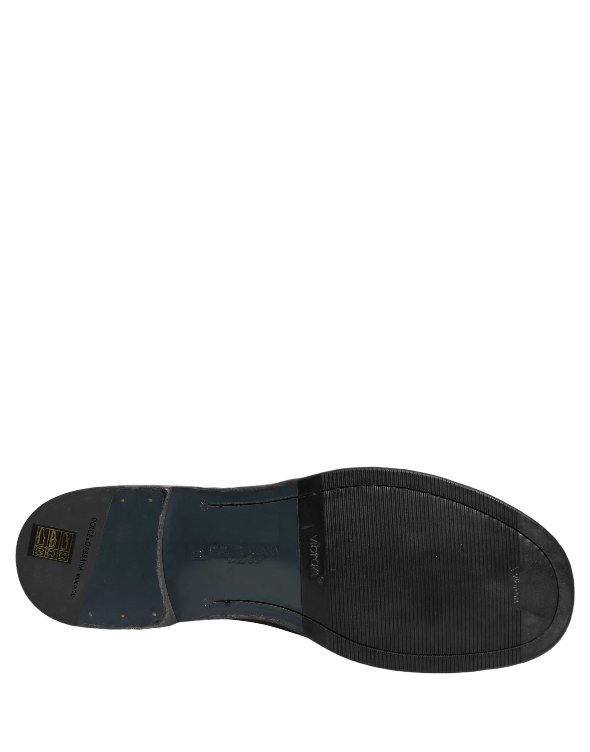 Dolce & Gabbana Brązowe buty męskie Perugino ze skóry - EU45/US11