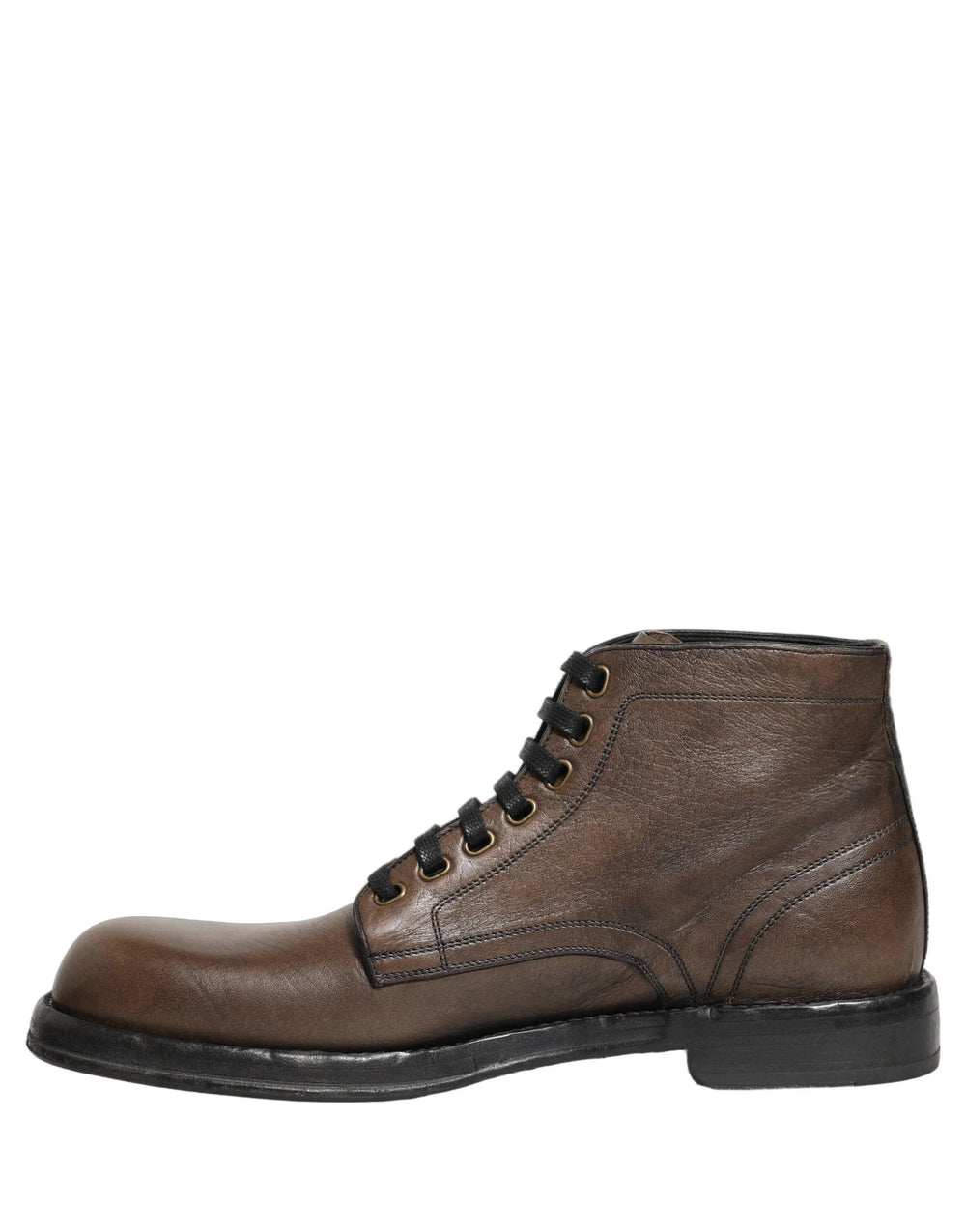 Dolce & Gabbana Brązowe buty męskie Perugino ze skóry - EU45/US11