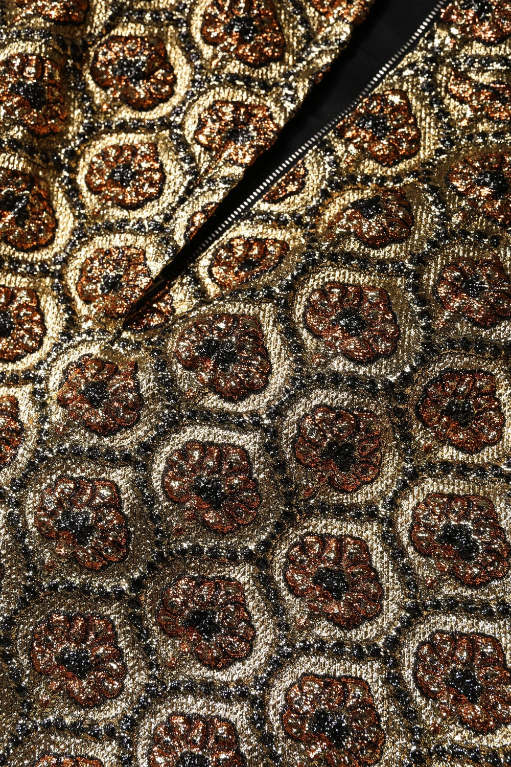 Dolce & Gabbana Brown Polyester Brocade A-line Mini Skirt - IT46|XL - Skirts