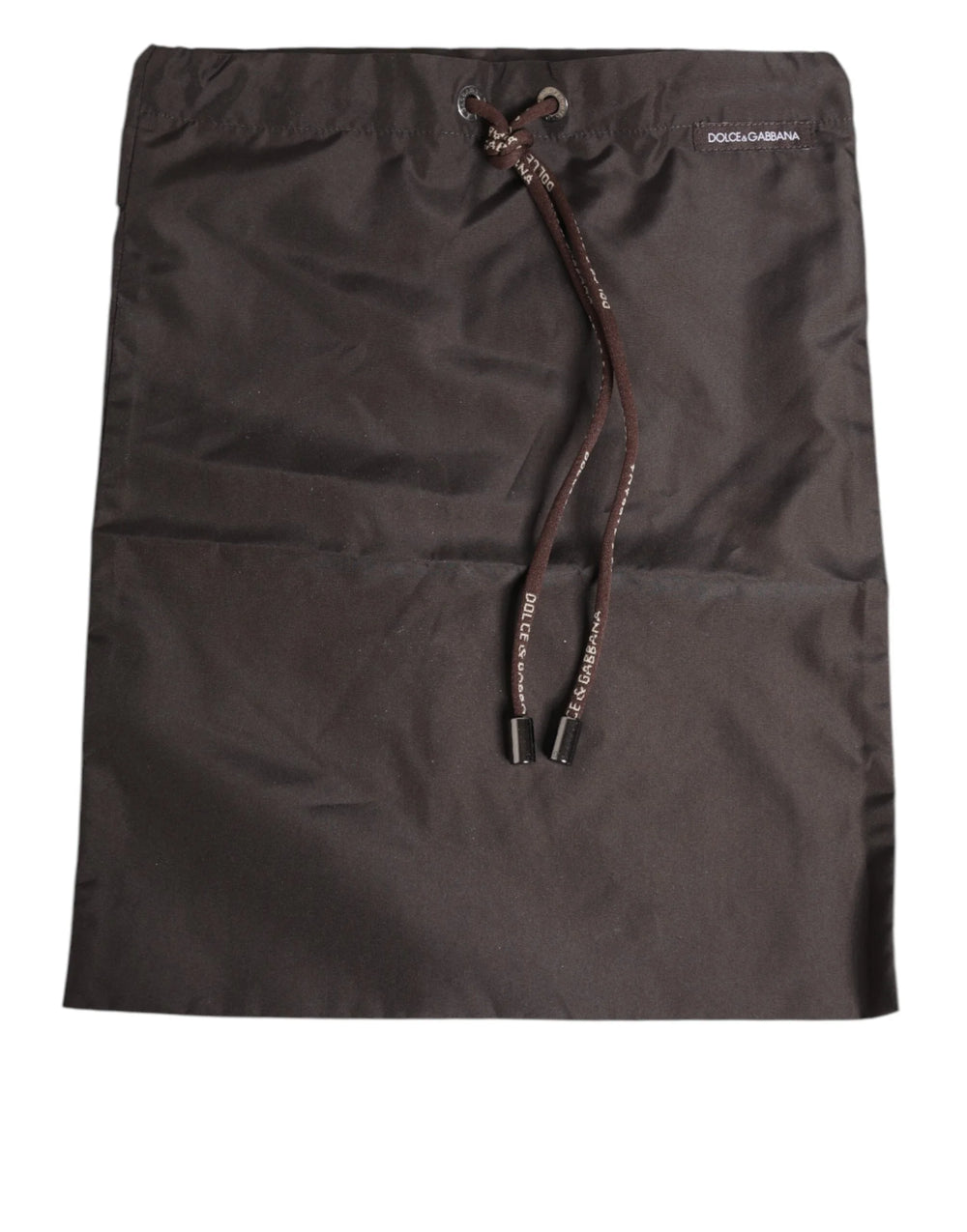 Dolce & Gabbana Brown Polyester Logo Elastic Waistband Swimwear - IT4 | S - Swim Boxers