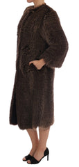 Dolce & Gabbana Brown Raccoon Fur Coat Jacket - IT40|S - Overcoats