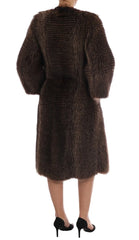 Dolce & Gabbana Brown Raccoon Fur Coat Jacket - IT40|S - Overcoats