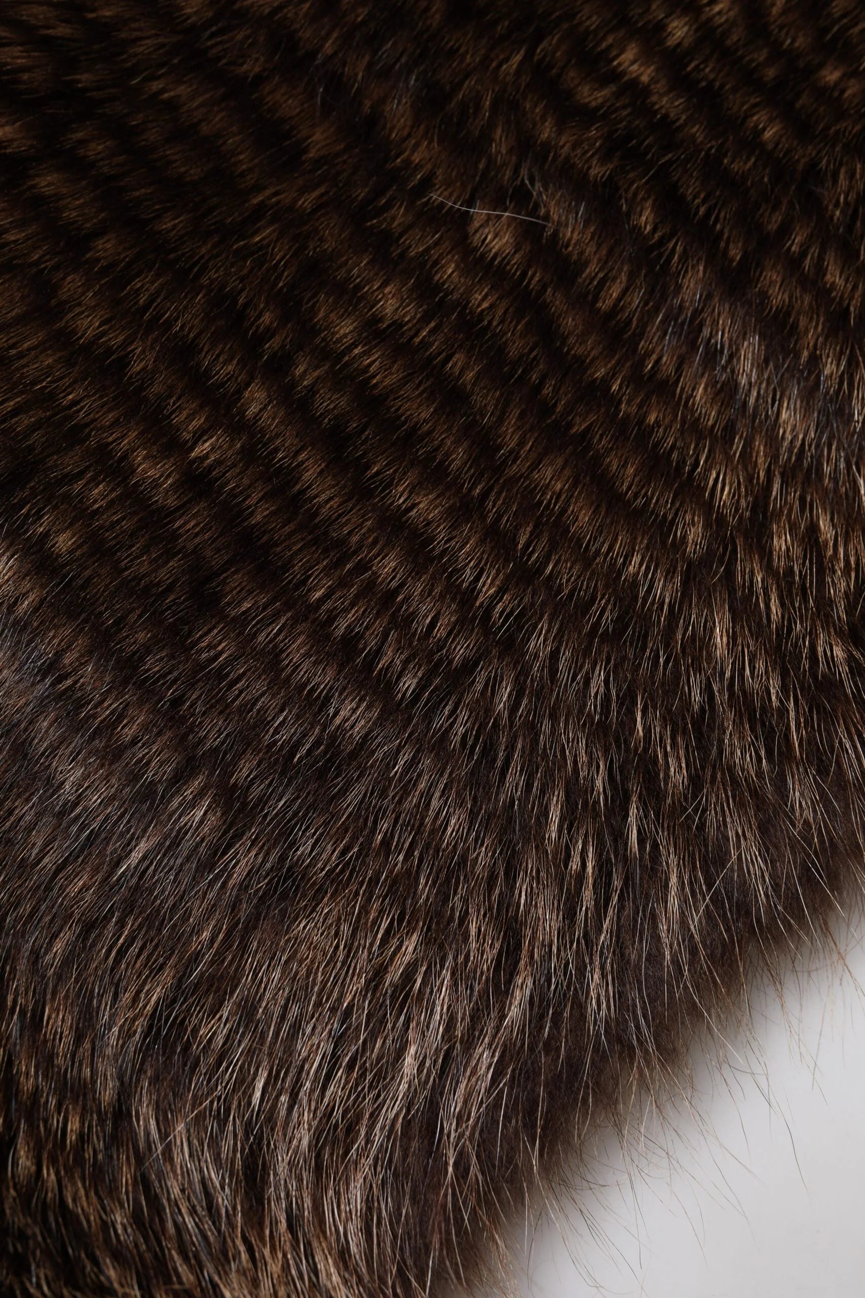 Dolce & Gabbana Brown Raccoon Fur Neck Warmer Winter Scarf - Scarves & Shawls