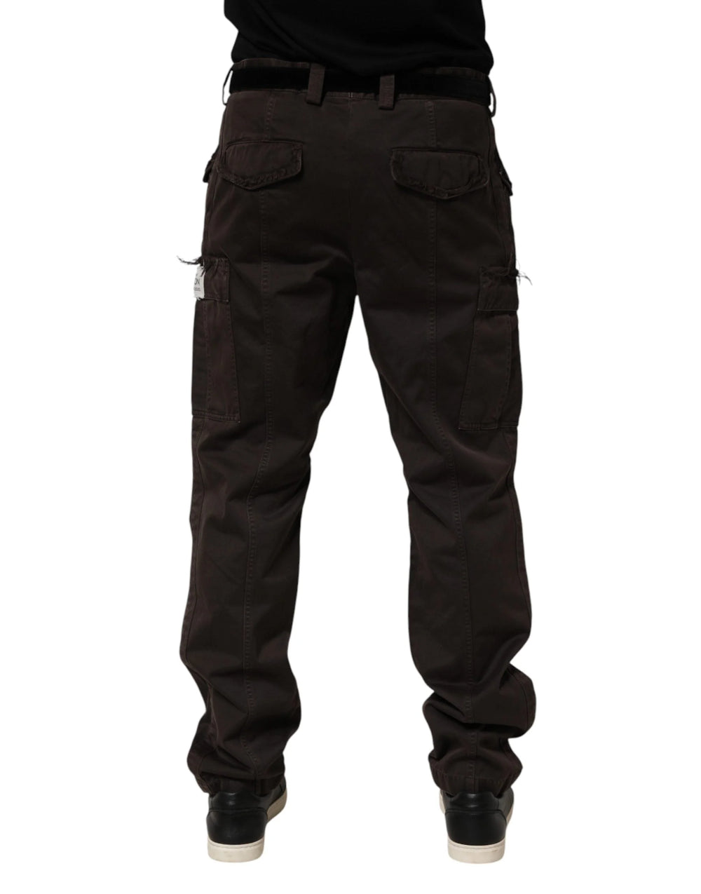Dolce & Gabbana Brown Re- Edition Cotton Men Cargo Pants - IT50 | L