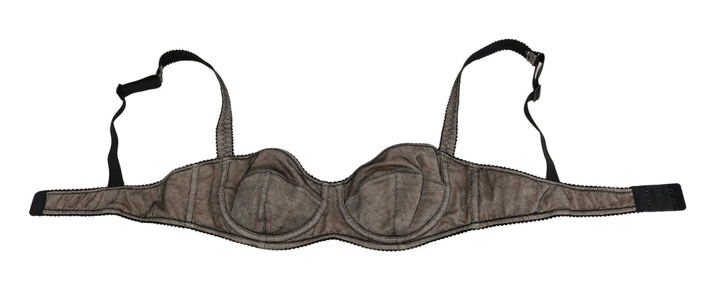 Dolce & Gabbana Brown Regg Balconcino Imbottito Bra Underwear - IT2 | S - Bras