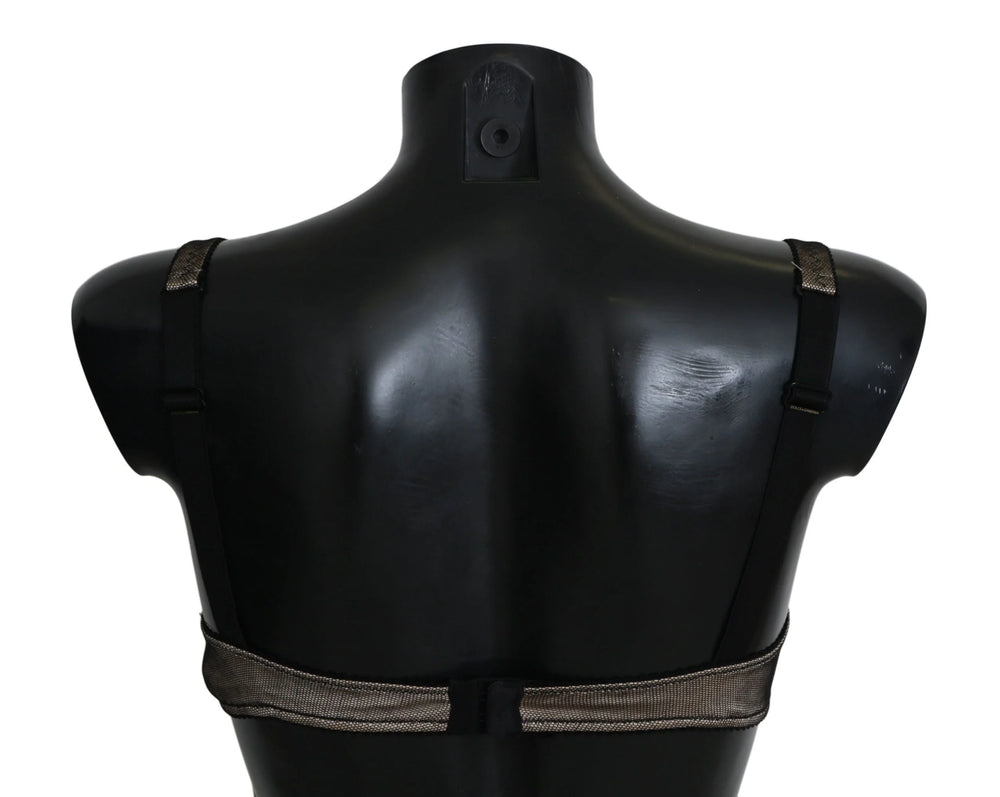Dolce & Gabbana Brown Regg Balconcino Imbottito Bra Underwear - IT2 | S - Bras