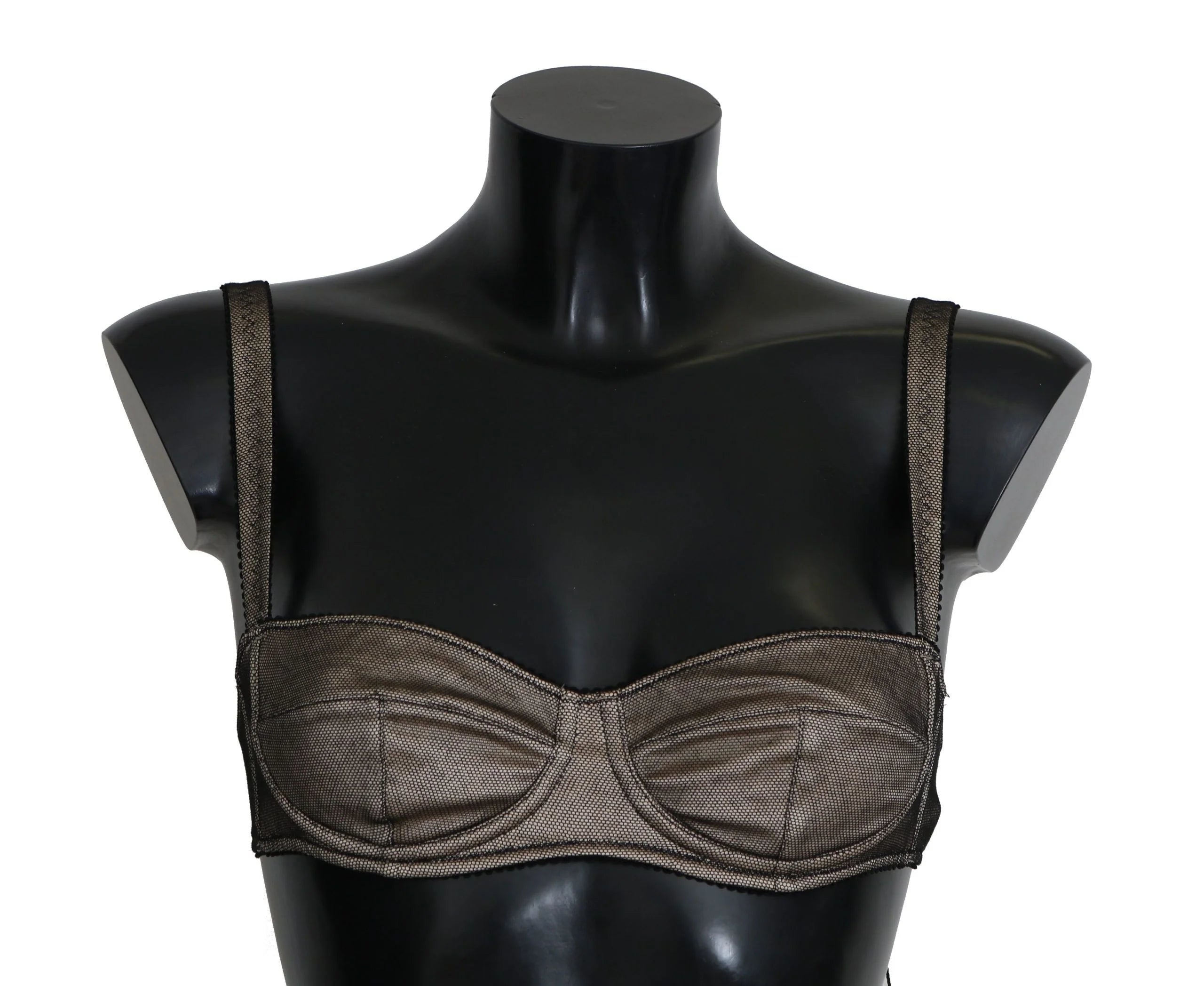 Dolce & Gabbana Brown Regg Balconcino Imbottito Bra Underwear - IT2 | S - Bras