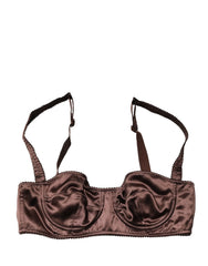Dolce & Gabbana Brown Semi-Pad Underwire Balconette Underwear - IT2 | S