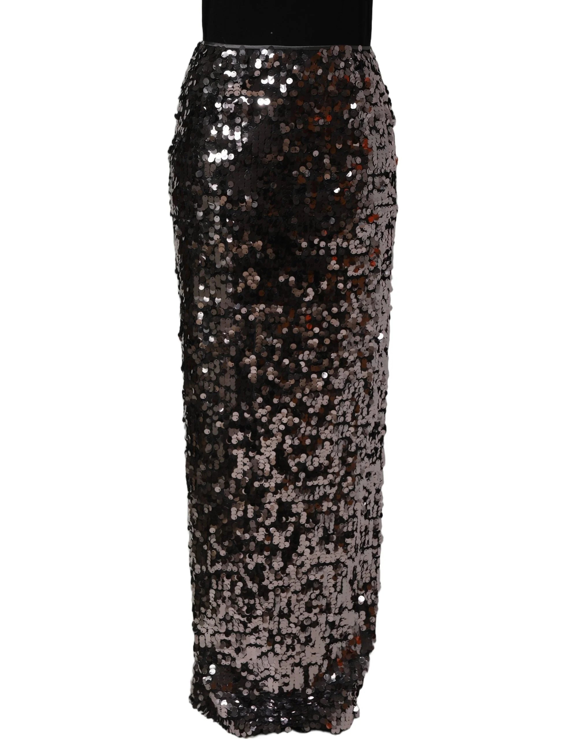 Dolce & Gabbana Brown Sequinned Embellished PencilCut Skirt - IT36|XXS
