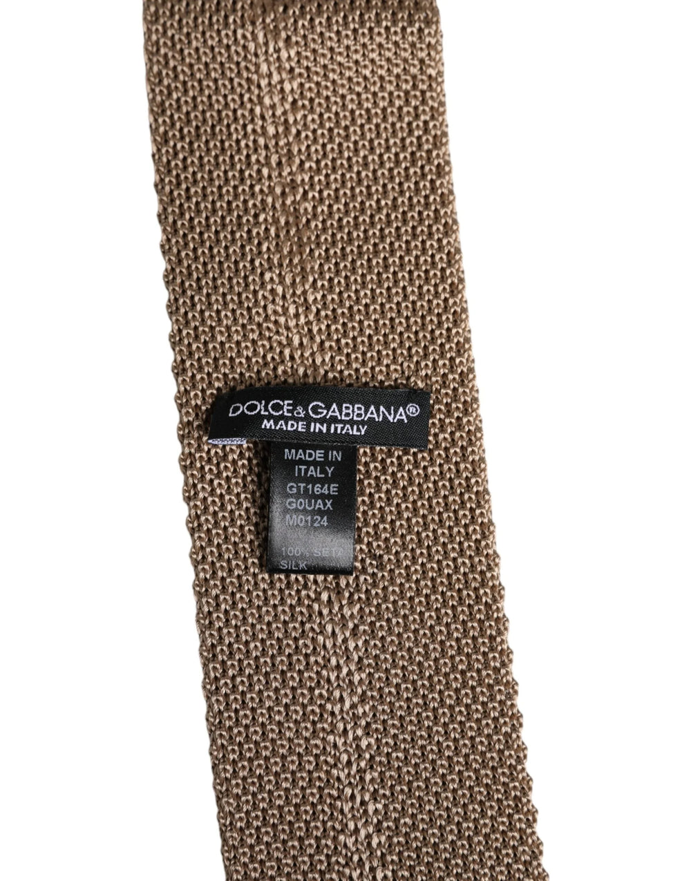 Dolce & Gabbana Brown Silk Adjustable Necktie Tie - Neckties