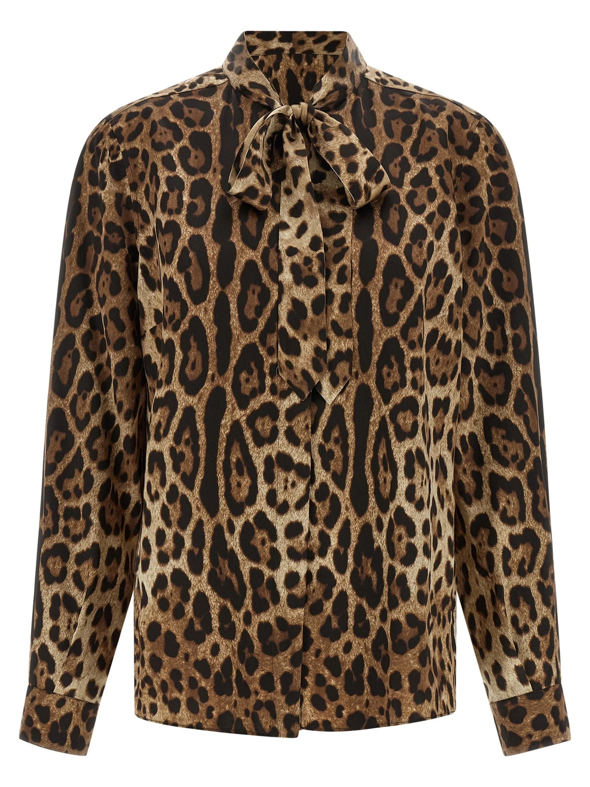 Dolce & Gabbana Brown Silk Blouse