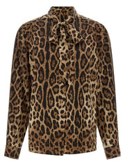 Dolce & Gabbana Brown Silk Blouse