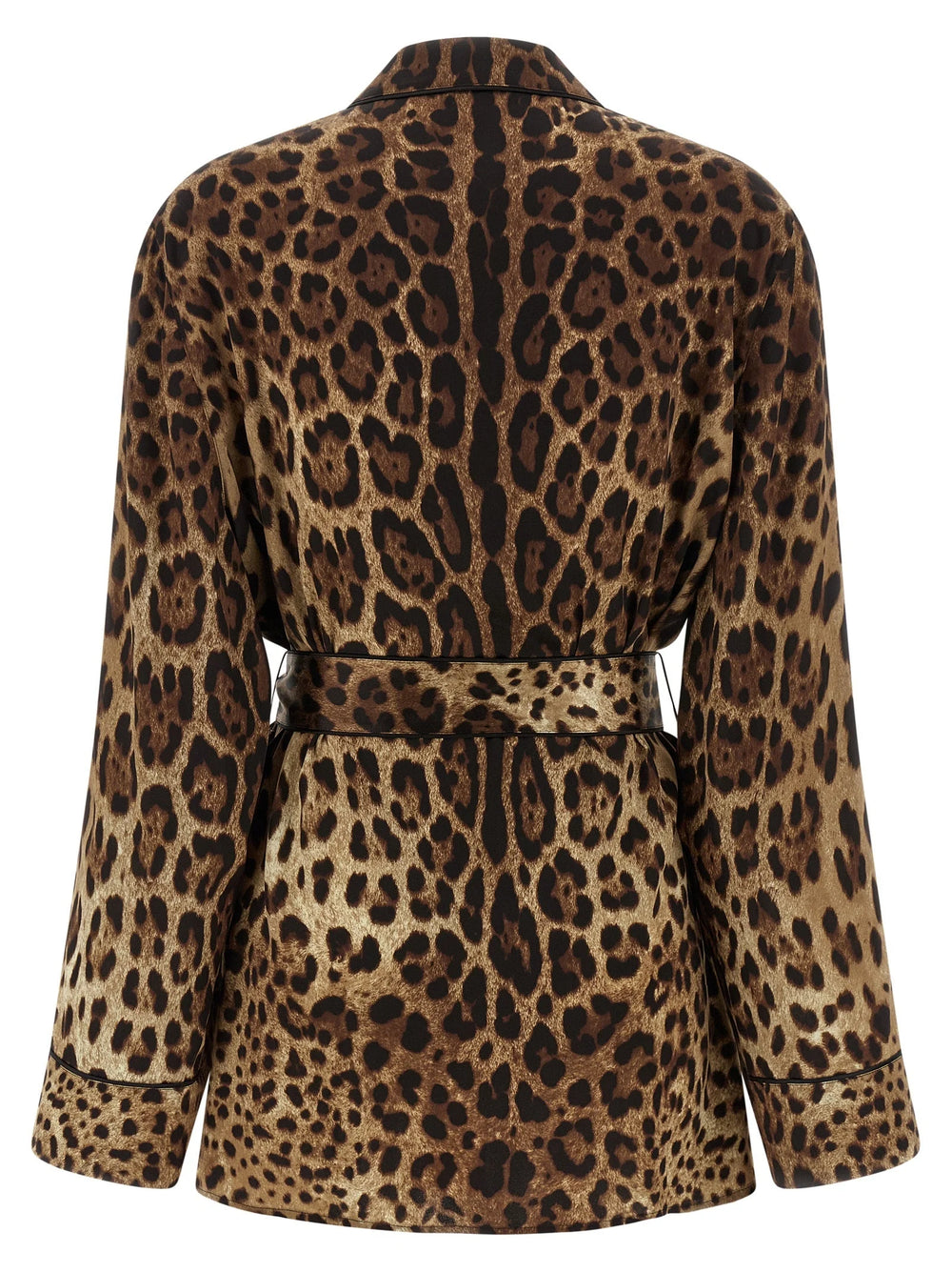 Dolce & Gabbana Brown Silk Blouse - IT46