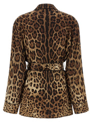 Dolce & Gabbana Brown Silk Blouse - IT46