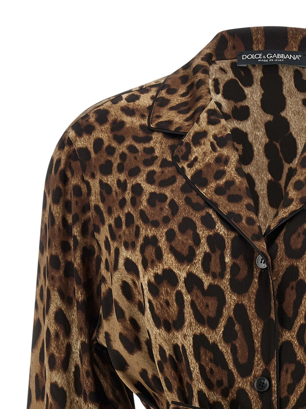 Dolce & Gabbana Brown Silk Blouse - IT46