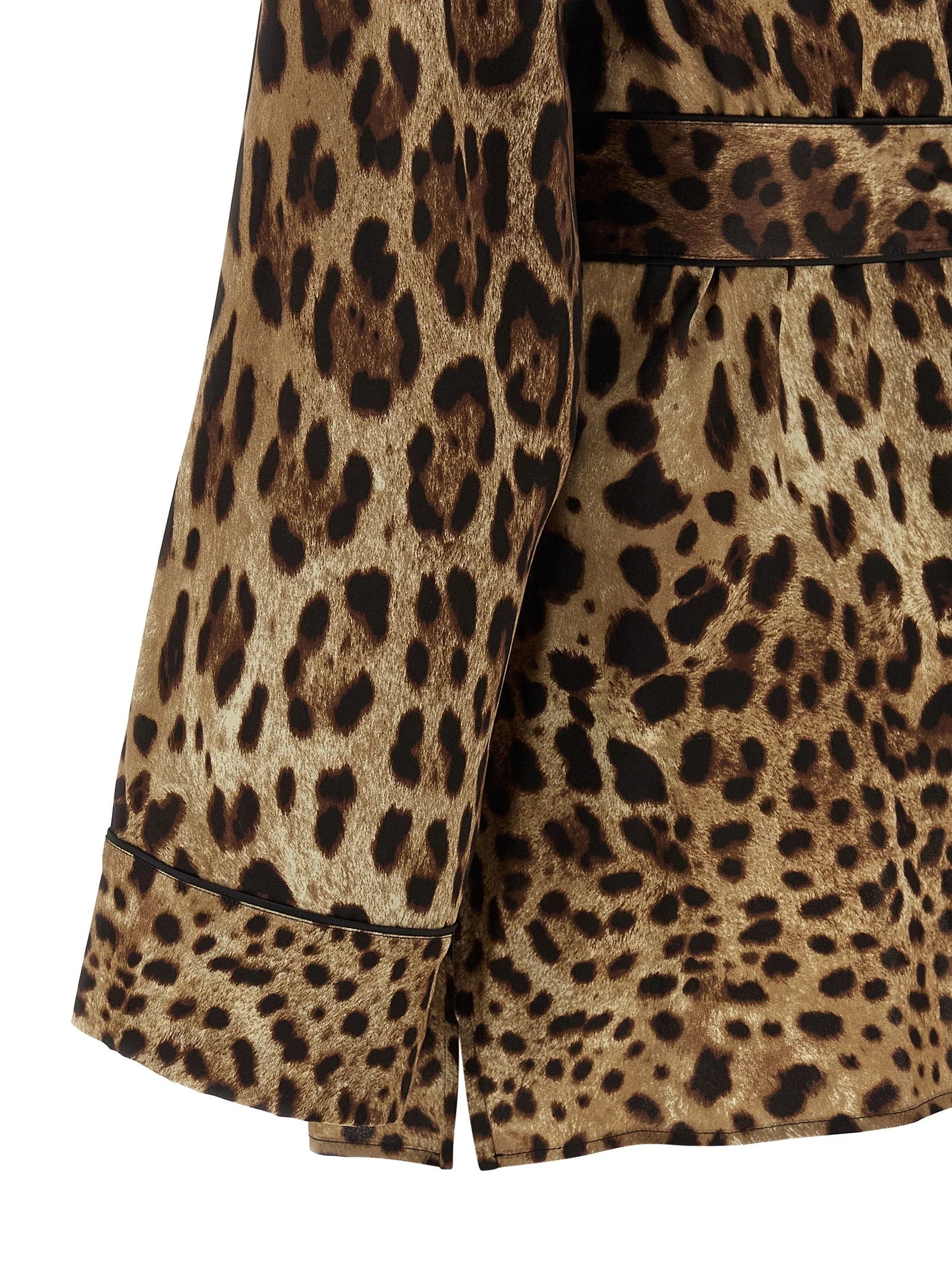 Dolce & Gabbana Brown Silk Blouse - IT46