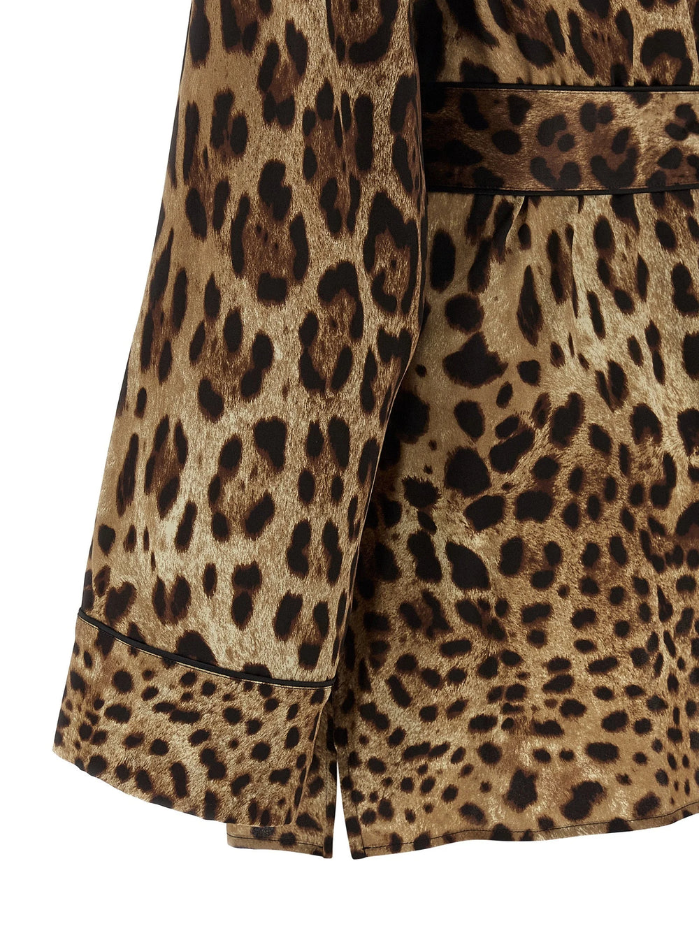 Dolce & Gabbana Brown Silk Blouse - IT46