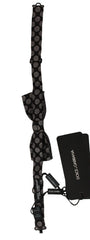 Dolce & Gabbana Brown Silk Polka Dot Jacquard Men Bow Tie Papillon - Neckties