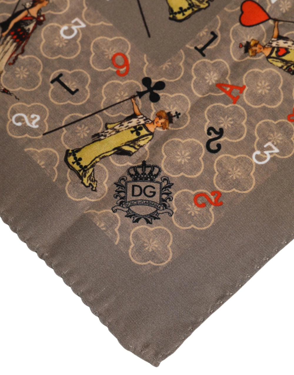 Dolce & Gabbana Brown Silk Printed Square Men Foulard Scarf - Scarves & Shawls