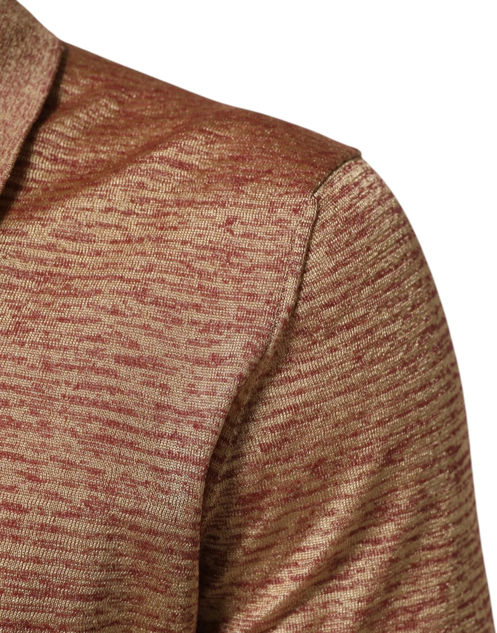 Dolce & Gabbana Brown Silk Textured Short Sleeve Polo T-shirt - IT48 | M - Polos