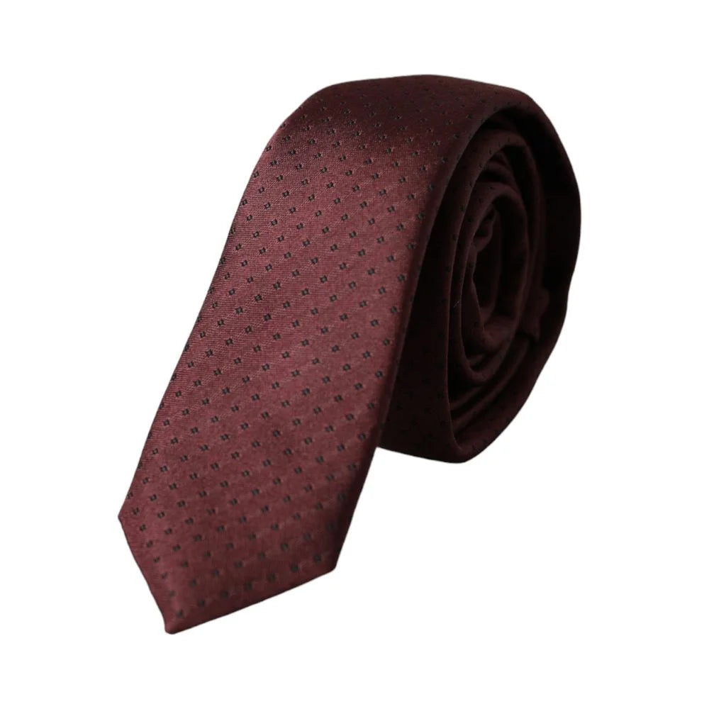 Dolce & Gabbana Brown Silk Ty - One Size - Neckties