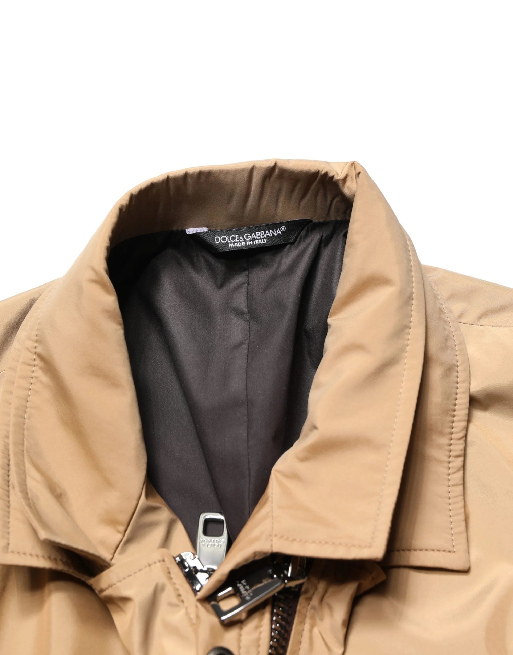 معطف جاكيت طبقات مزدوجة بني من دولتشي آند غابانا - IT58 | 3XL - معاطف