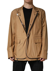 معطف جاكيت طبقات مزدوجة بني من دولتشي آند غابانا - IT58 | 3XL - معاطف