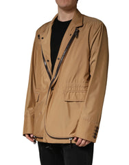 معطف جاكيت طبقات مزدوجة بني من دولتشي آند غابانا - IT58 | 3XL - معاطف