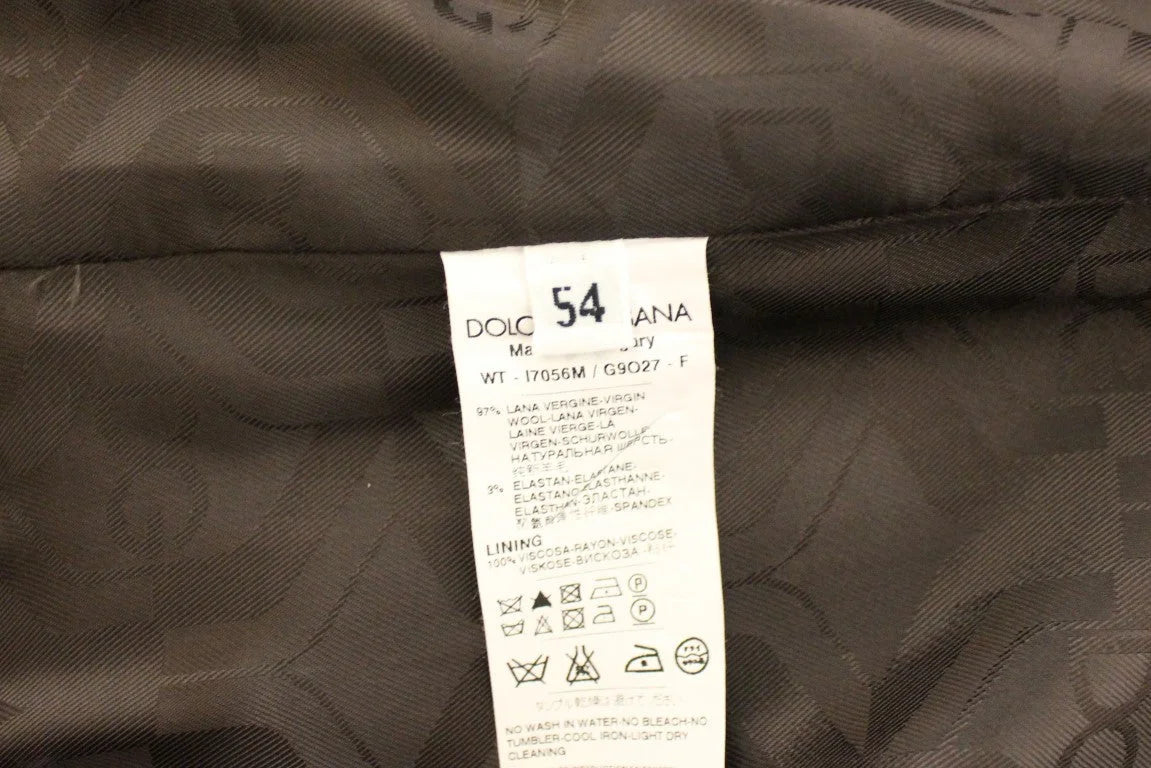 Dolce & Gabbana Brown Striped Stretch Dress Vest - IT54 | XL - Vests