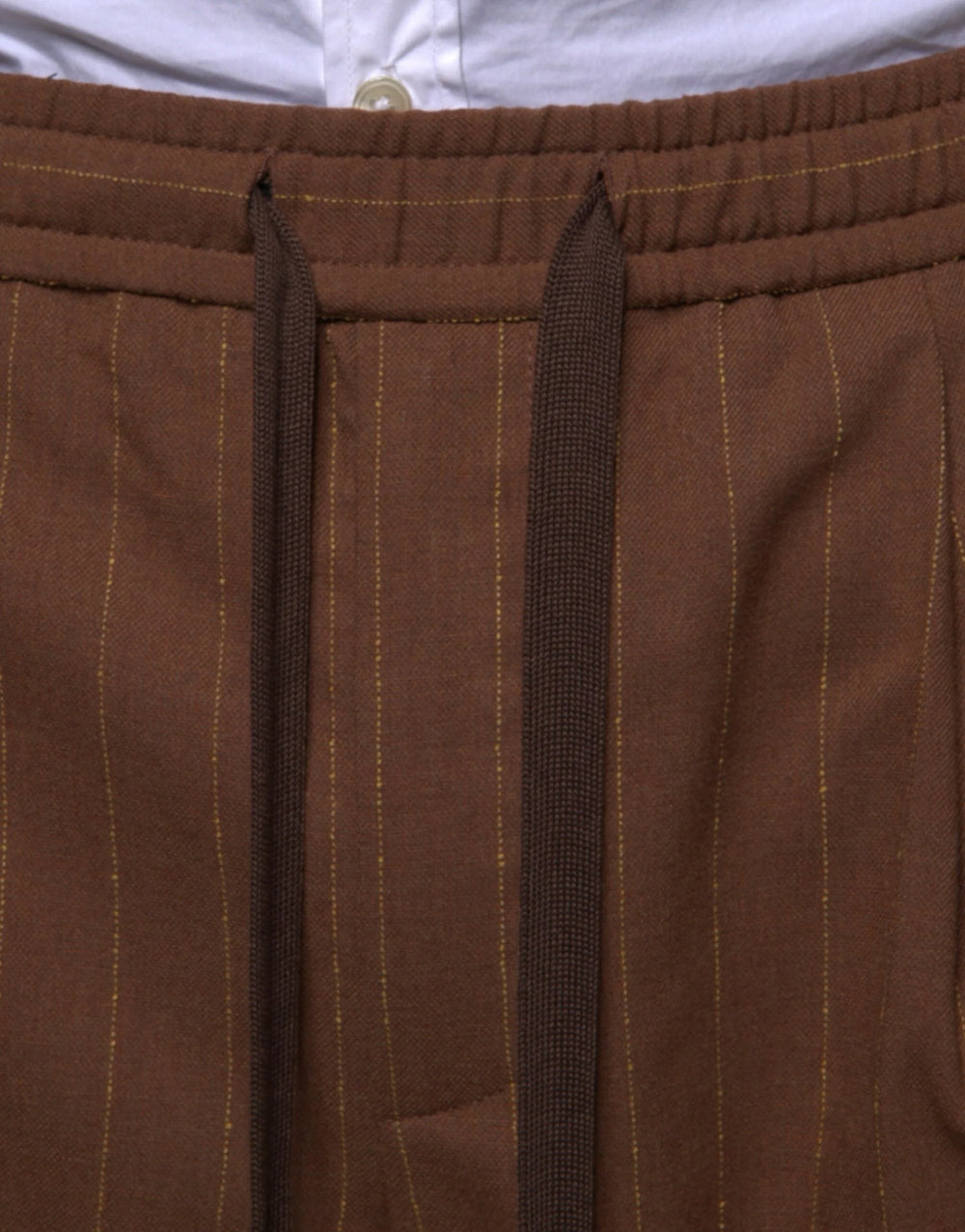 Dolce & Gabbana Brown Stripes Skinny Men Dress Pants - IT48 | M - Trousers