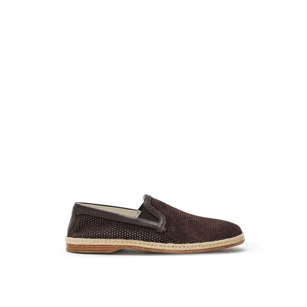 Dolce & Gabbana Brown Suede Leather Espadrilles - EU42/US9