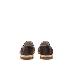 Dolce & Gabbana Brown Suede Leather Espadrilles - EU42/US9