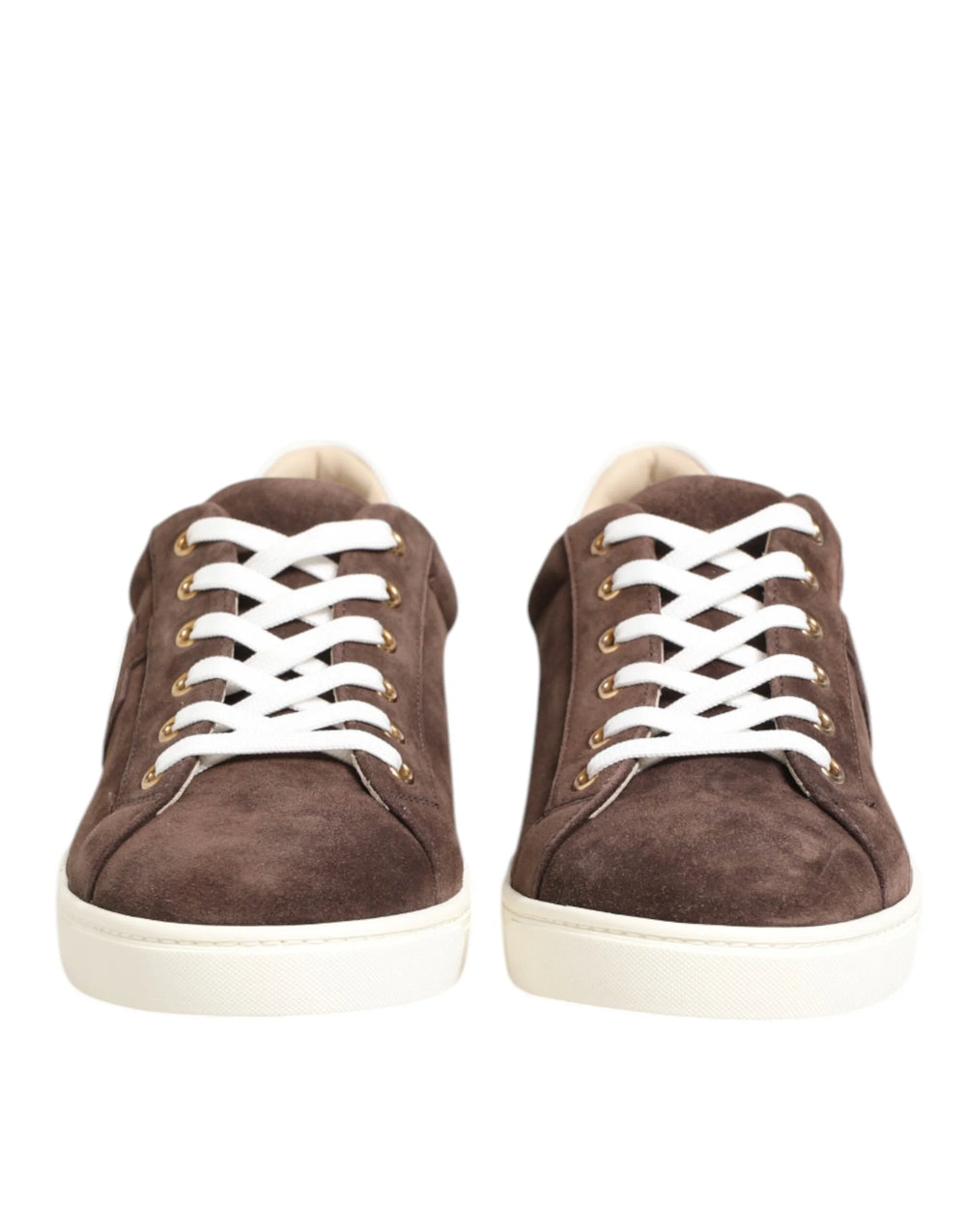 Dolce & Gabbana Brown Suede Leather Low Top Men Sneakers Shoes - Sneakers