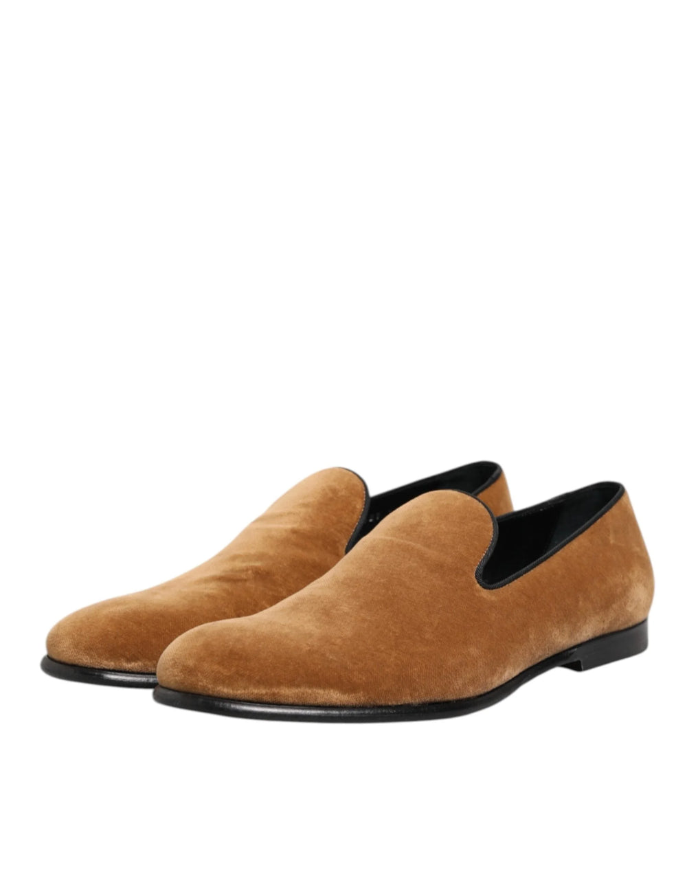 Dolce & Gabbana Brown Suede Slip On Men Loafers Formal Shoes - EU44/US11