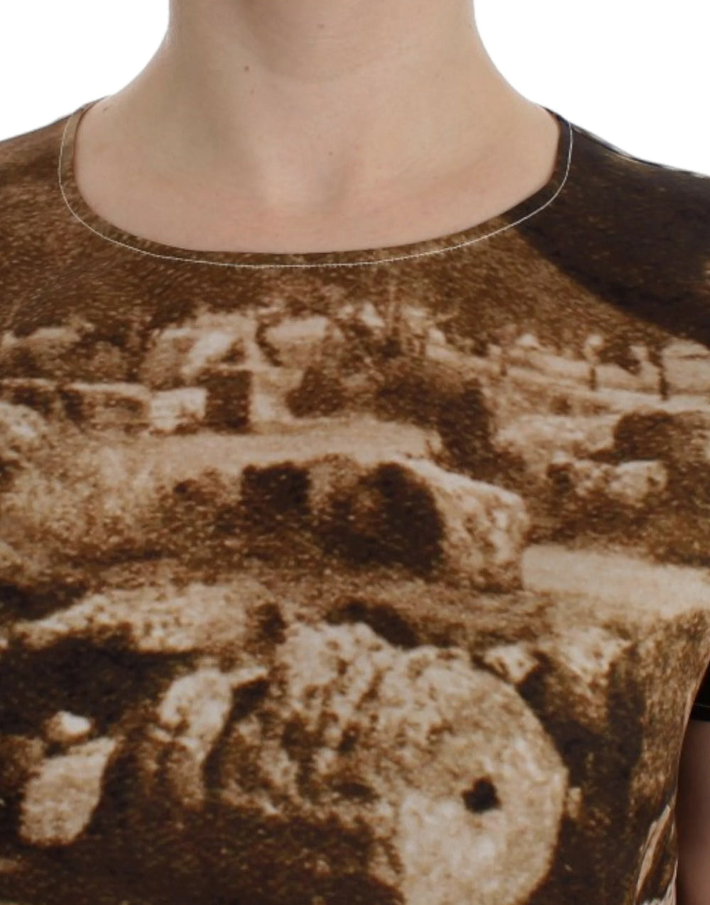 Dolce & Gabbana Brown Taormina silk blouse - IT40|S - Blouses